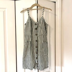 Lulu’s Sundress! Green and white stripped.